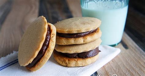Chocolate-Filled Peanut Butter Sandwich Cookies – …