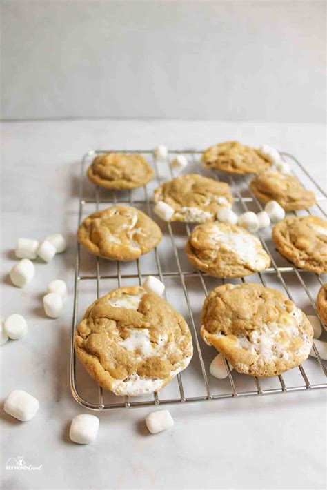 Peanut Butter Marshmallow Cookies - BeeyondCereal