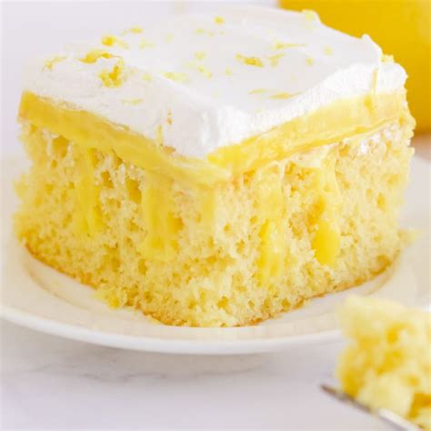 Lemon Poke Cake - Easy Budget Recipes