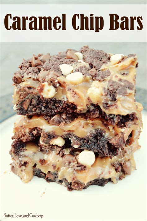 Caramel Chip Bars - Butter, Love, and Cowboys