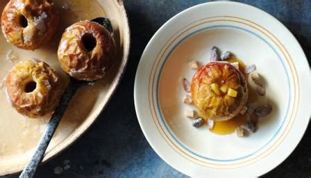 Baked apples with Calvados sauce recipe - BBC Food