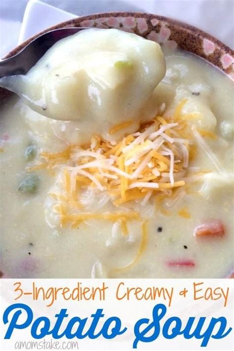 3-Ingredient Easy Potato Soup Recipe - Pinterest