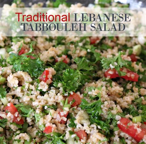 Traditional Lebanese Tabbouleh Salad - Cecelia's Good …
