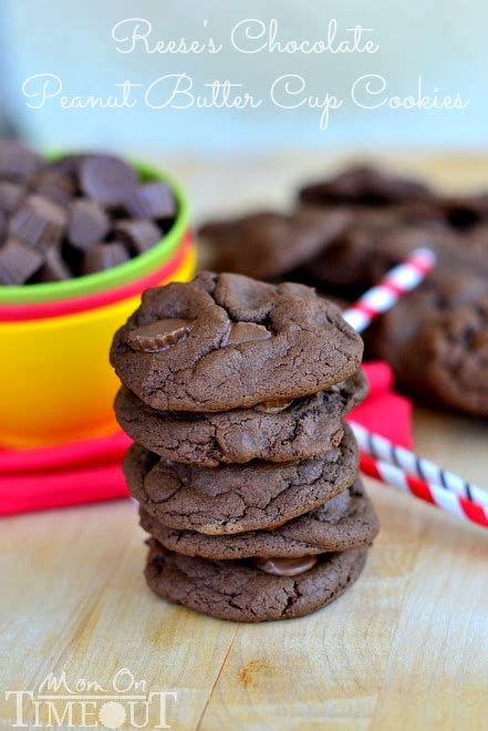 Chocolate Peanut Butter Cup Cookies - Mom On Timeout