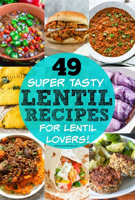 49 Tasty Lentil Recipes for Lentil Lovers! - Stacey Homemaker