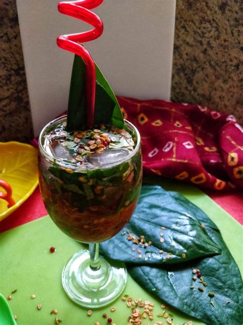 Paan Mocktail | Betel Leaf Mocktail - Zayka Ka Tadka
