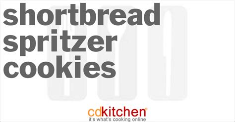 Shortbread Spritzer Cookies Recipe | CDKitchen.com