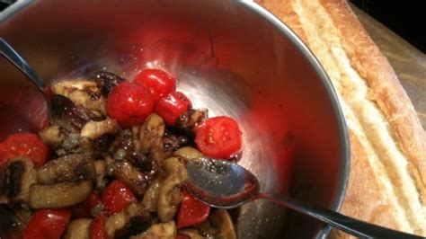 Pan-fried Eggplant Salad with Tomatoes Recipe | Allrecipes