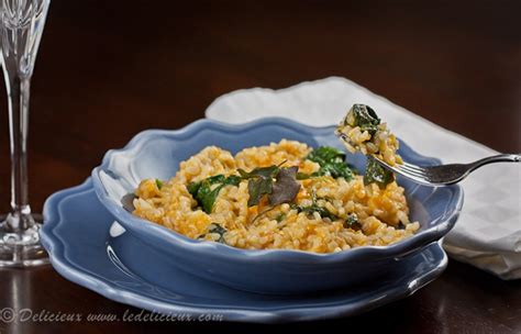 Pumpkin and Baby Spinach Risotto | Delicious Everyday