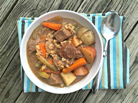 Slow Cooker Lentil and Beef Stew - Chocolate Slopes®