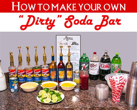 Make Your Own "Dirty" Sodas {FREE Printable Recipes}