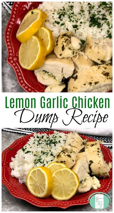 Lemon Garlic Chicken Dump Recipe - Freezer Meals 101