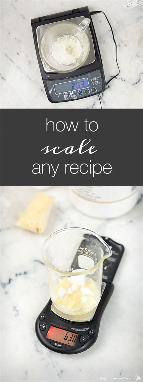 How to Scale Any Recipe - Humblebee & Me
