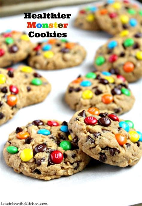Healthier Monster Cookies - Love to be in the Kitchen