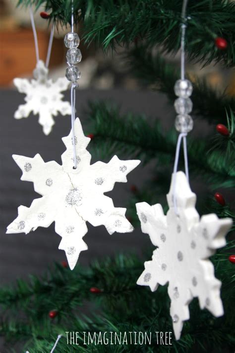 White Clay Snowflake Ornaments - The Imagination Tree