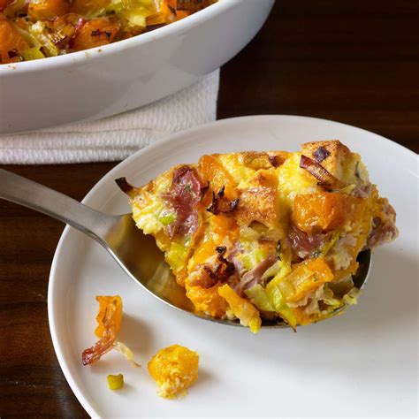 Butternut Squash Casserole with Leeks, Prosciutto and …