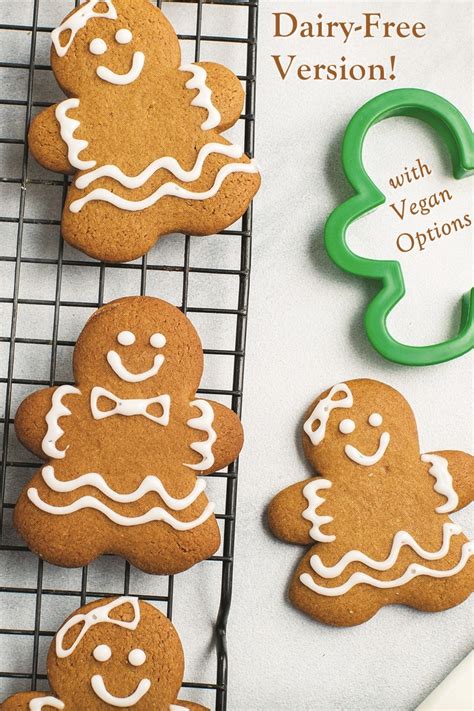 Classic Dairy-Free Gingerbread Men Cookies Recipe