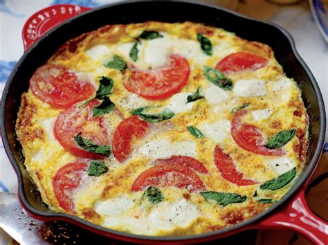 Mozzarella-Tomato-Basil Frittata | Cookstr.com