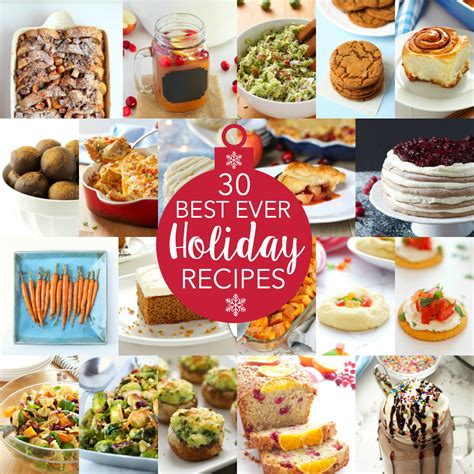 30 Best Ever Holiday Recipes for Christmas - The Busy Baker