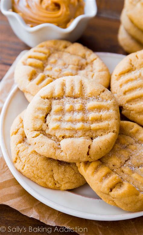 Crispy Peanut Butter Cookies - Sally's Baking Addiction