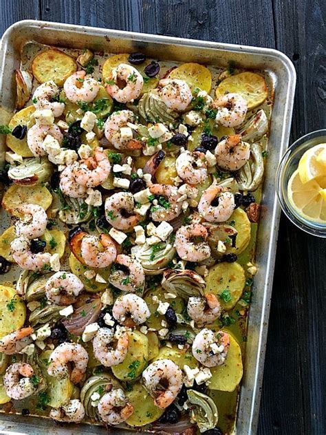 Mediterranean Shrimp Dinner - One Pan Recipe