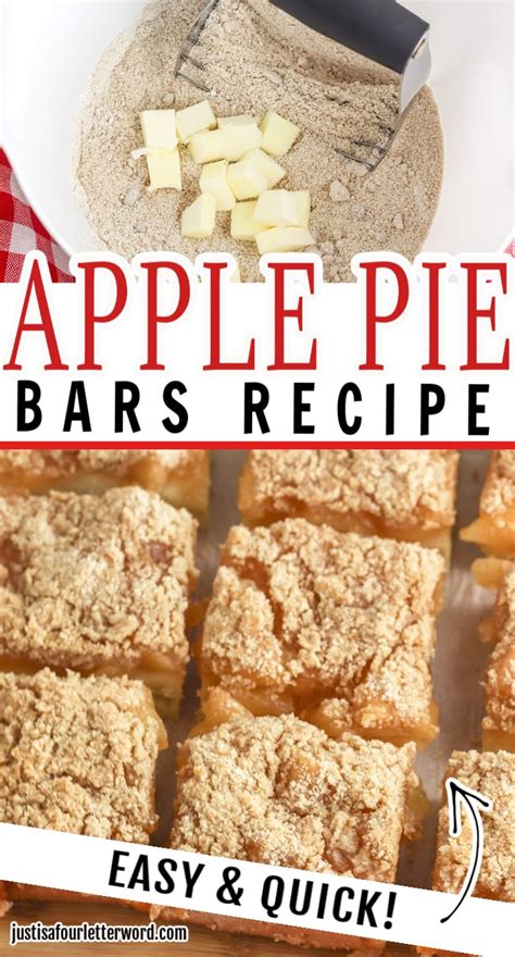 Quick and Easy Apple Pie Bars Recipe - Just is a Four …
