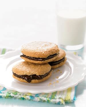 Chocolate Peanut-Butter Sandwich Cookies Recipe