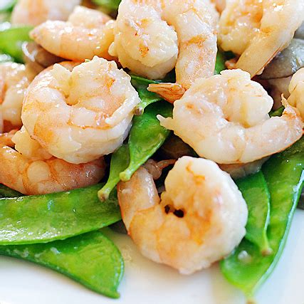 Shrimp with Snow Peas (Asian Gingered Stir-fry Recipe) …