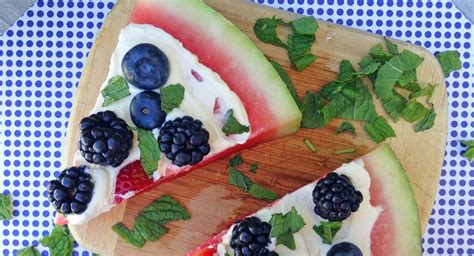 Watermelon Fruit Pizza - Super Healthy Kids