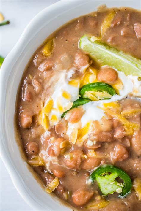 Traditional Tejano Pinto Beans (Slow Cooker) - The …