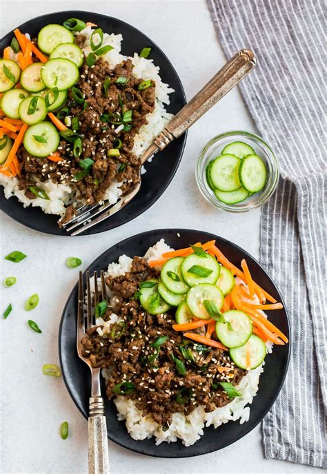Korean Beef Bowl {Fast and Healthy} – WellPlated.com