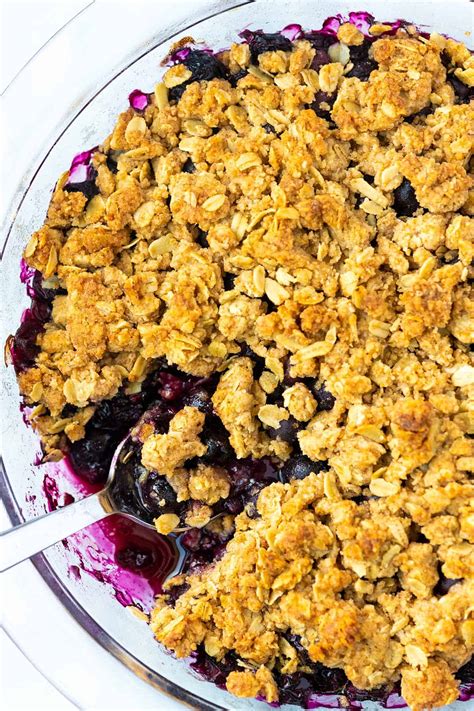 Ridiculously Easy Blueberry Crumble - Inspired Taste