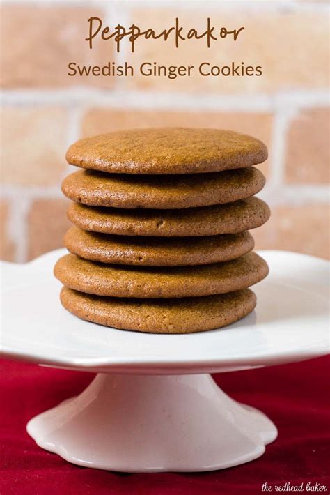 Pepparkakor (Swedish Ginger Cookies) - The Redhead …