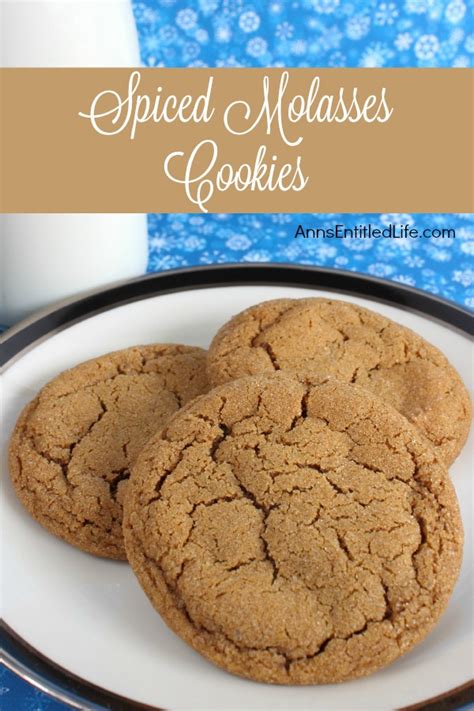 Spiced Molasses Cookies Recipe - Ann's Entitled Life