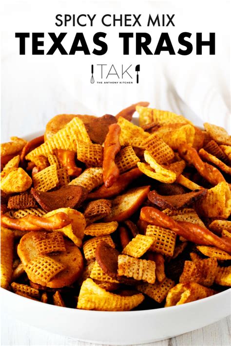 Texas Trash | Spicy Chex Mix - The Anthony Kitchen