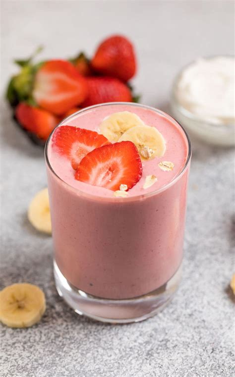 Greek Yogurt Smoothie with Strawberry Banana | High …
