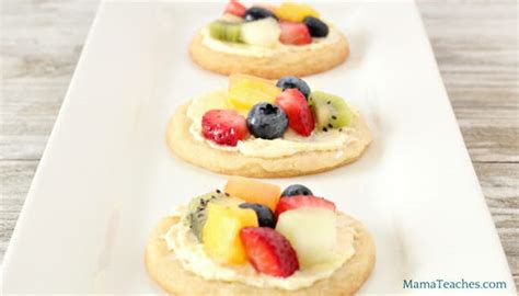 Easy Fruit Pizza Recipe for Kids to Make - Mama Teaches