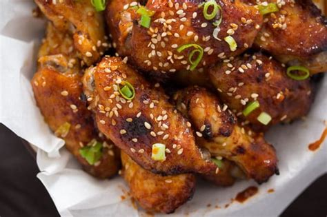 Korean Chicken Wings with Gochujang Wing Sauce (Baked)