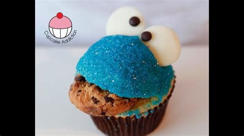 Cookie Monster Cupcakes!! Easy Sesame Street …