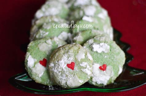 Grinch Crinkle Cookies ︎ 5th Baking Day of Christmas …
