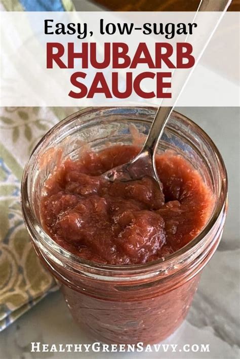 Recipe for Rhubarb Sauce ~ Easy, Healthy & Delicious!