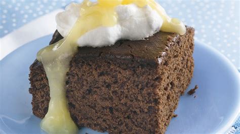 Gingerbread with Lemon Sauce and Whipped Cream …