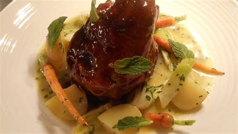 Braised Lamb Shank with Spring Baby Vegetables …
