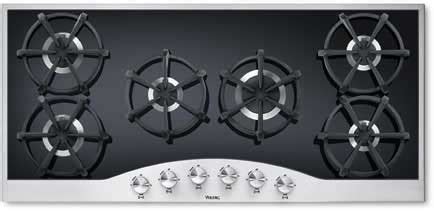 Viking DGCU1556BSB 45 Inch Gas Cooktop with 6 …