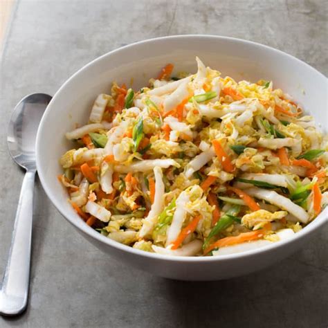 Napa Cabbage Slaw with Carrots and Sesame | Cook's …