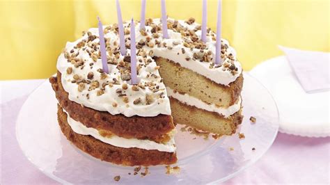 Cream-Filled Butter Pecan Birthday Cake - BettyCrocker.com