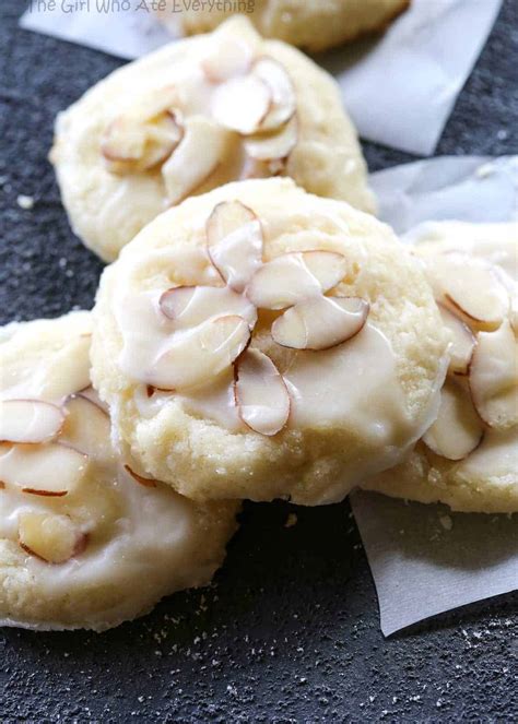 Almond Cookies Recipe - The Girl Who Ate Everything