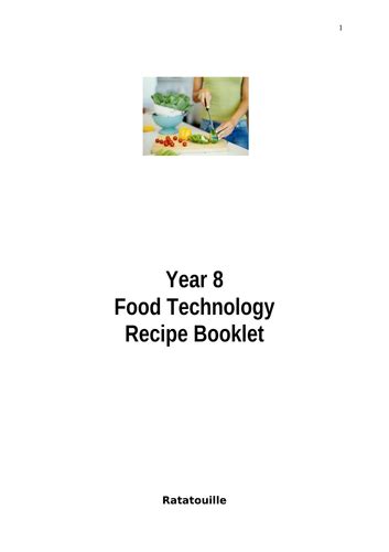 KS3 Food Recipe Booklets | Teaching Resources