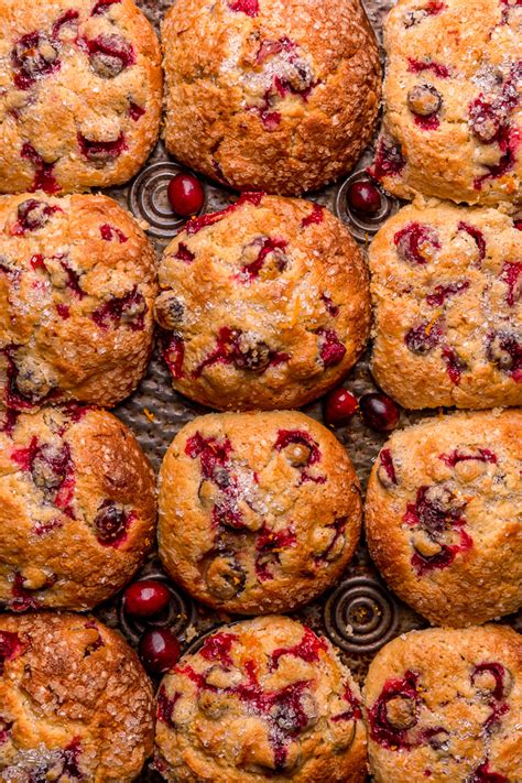 Bakery-Style Cranberry Orange Muffins - Baker by Nature