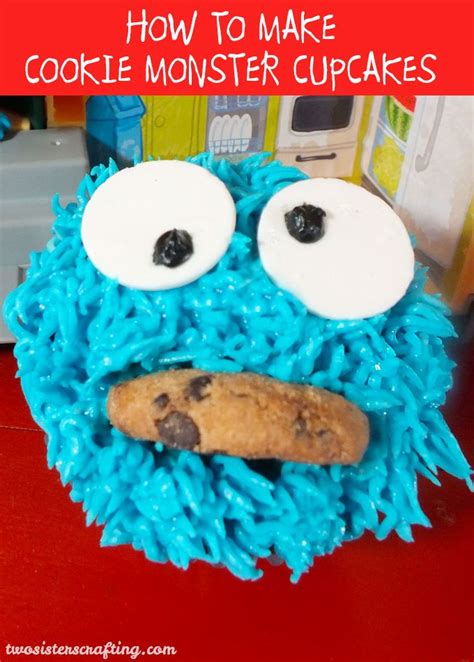 Cookie Monster Cupcakes - Two Sisters